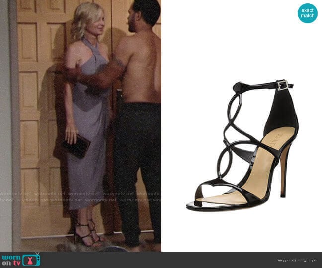 Schutz Rania Sandals worn by Ashley Abbott (Eileen Davidson) on The Young and the Restless