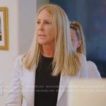 Vicki’s white gold button blazer on The Real Housewives of Orange County