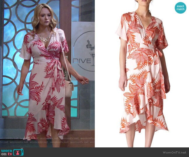 Whistles Palmyra Dress worn by Summer Newman (Hunter King) on The Young and the Restless