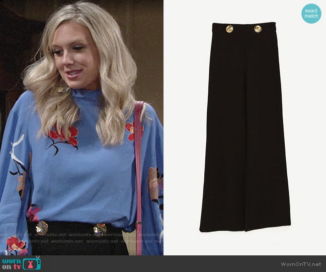 Zara Flowing Trousers worn by Abby Newman (Melissa Ordway) on The Young and the Restless