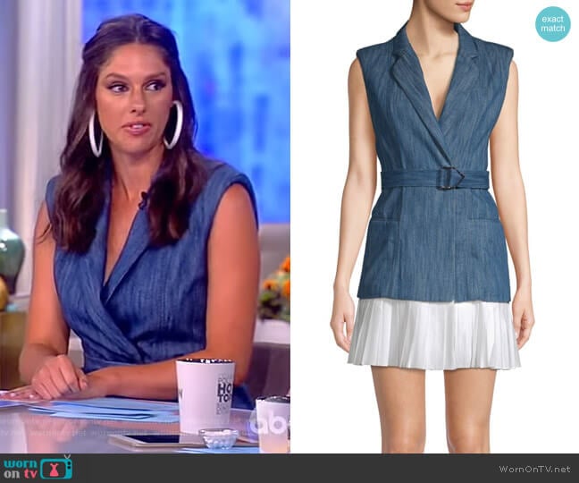 Dayna Pleat-Hem Wrap Dress by Alexis worn by Abby Huntsman on The View