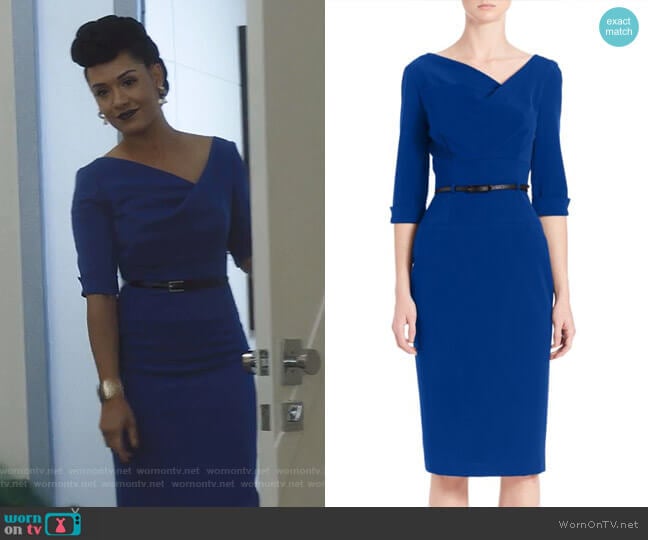 Jackie O Dress by Black Halo worn by Reeva Payge (Grace Byers) on The Gifted