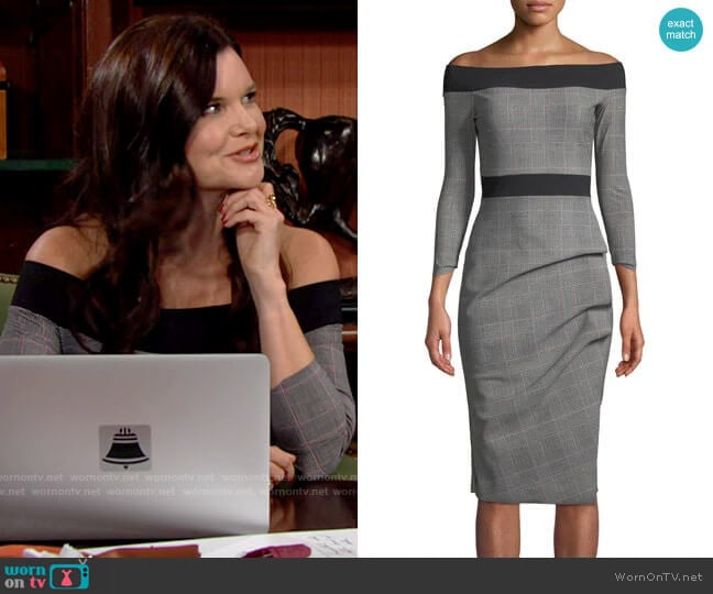 Chiara Boni La Petite Robe Larissa Dress worn by Katie Logan (Heather Tom) on The Bold and the Beautiful