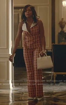 Cookie’s orange checked top and pants on Empire
