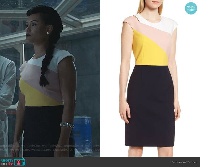 Danouk Ponte Dress by Boss worn by Reeva Payge (Grace Byers) on The Gifted