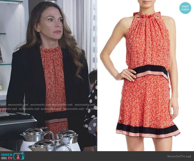 Silk Tiered Halter Dress by Derek Lam 10 Crosby worn by Liza Miller (Sutton Foster) on Younger