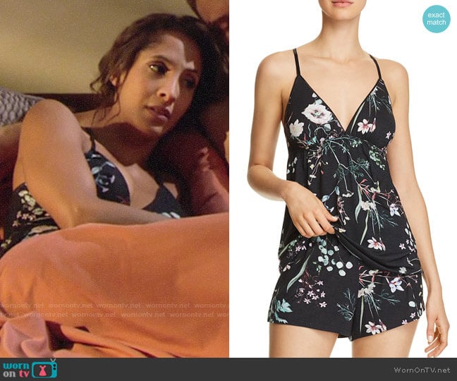 Flora Nikrooz Elena Cami Tap Short PJ Set worn by Lily Winters (Christel Khalil) on The Young and the Restless