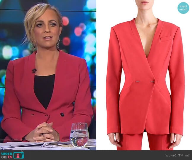 Kinship Jacket by Ginger & Smart worn by Carrie Bickmore on The Project