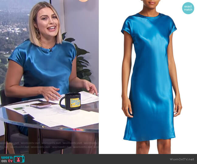 Viscose Short Dress by Helmut Lang worn by Carissa Loethen Culiner on E! News