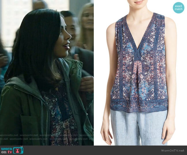 Adelcie Top by Joie worn by Saanvi (Parveen Kaur) on Manifest