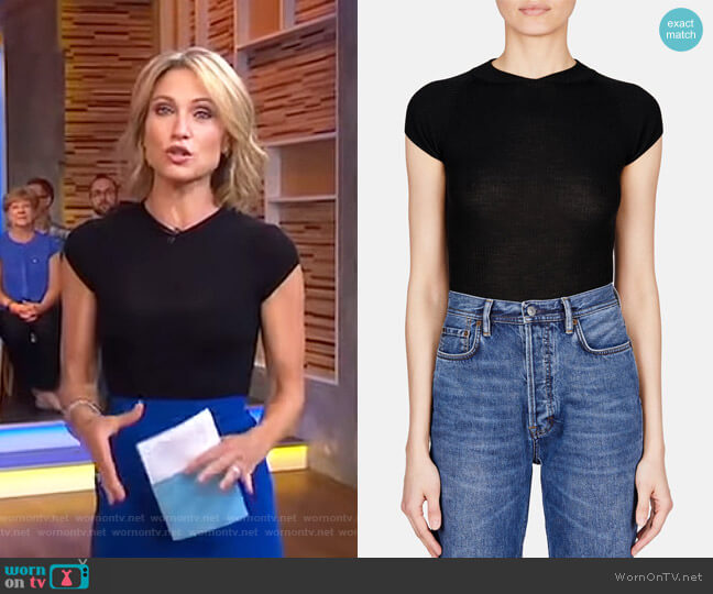 Anouk Bodysuit by Khaite worn by Amy Robach on Good Morning America