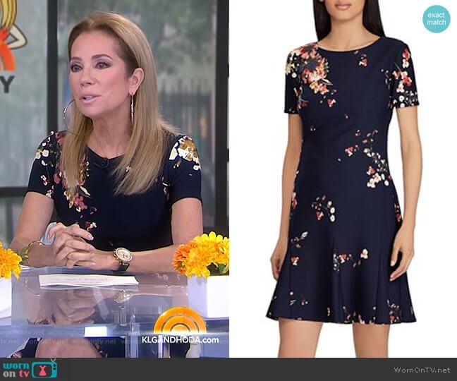 WornOnTV: Kathie’s black floral short sleeve dress on Today | Kathie ...