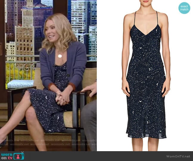 Luna Slip Dress by Gilda & Pearl worn by Kelly Ripa on Live with Kelly and Mark