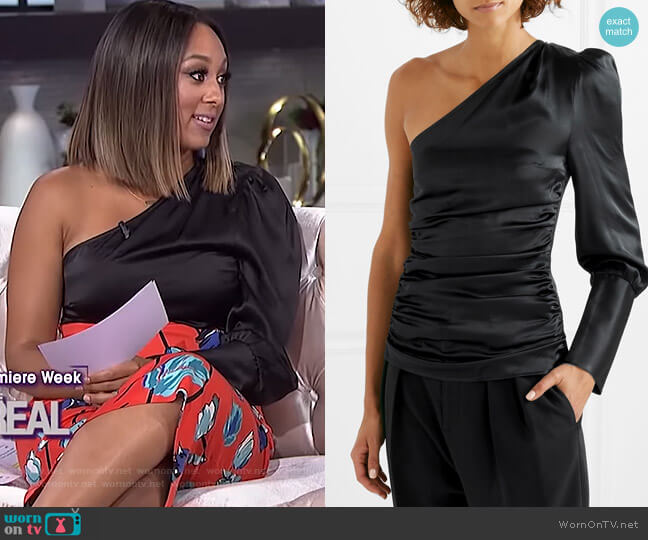 A Little After Ten top by Maggie Marilyn worn by Tamera Mowry on The Real