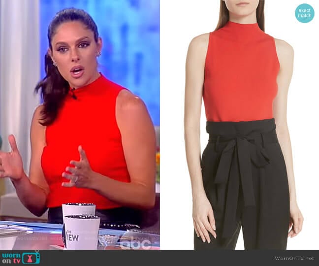 Mock Neck Tank by Milly worn by Abby Huntsman on The View