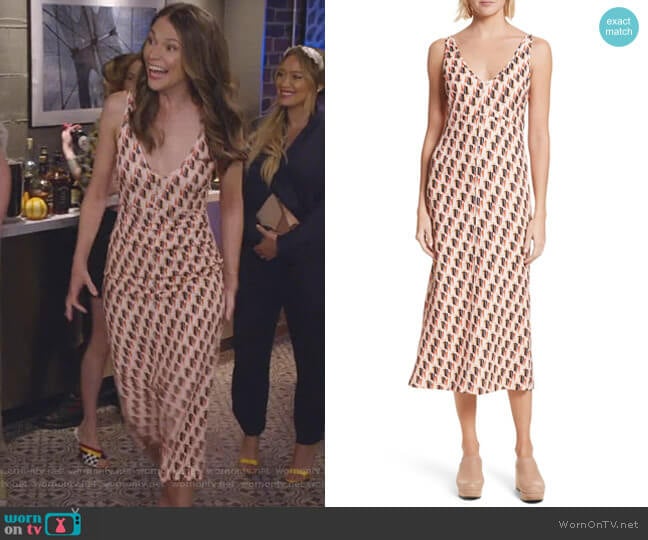 Prim Jacquard Dress by Rachel Comey worn by Liza Miller (Sutton Foster) on Younger