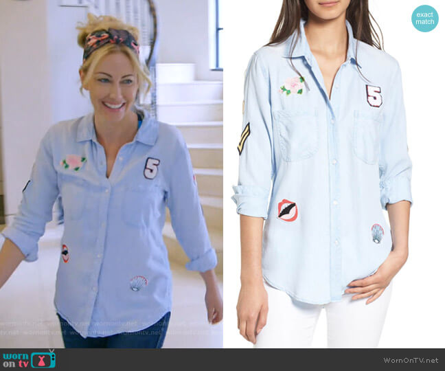 Carter Shirt by Rails  worn by Stephanie Hollman on The Real Housewives of Dallas