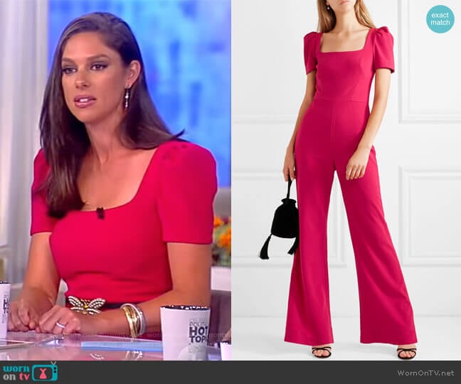 Poppy jumpsuit by Rebecca Vallance worn by Abby Huntsman on The View