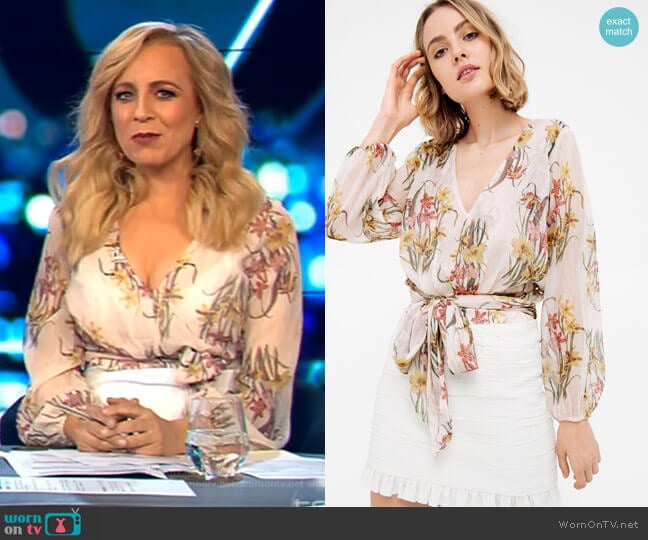 Impressions Blouse by Sheike worn by Carrie Bickmore on The Project