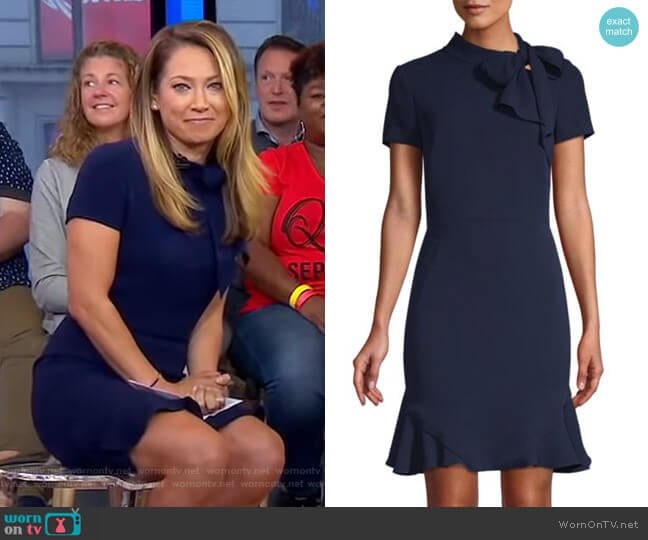 Bosher Dress by Shoshanna worn by Ginger Zee on Good Morning America