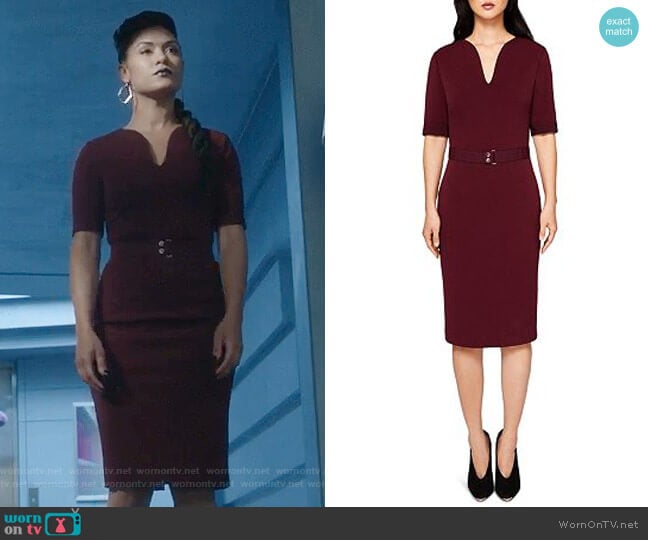 Jesabil Dress by Ted Baker worn by Reeva Payge (Grace Byers) on The Gifted