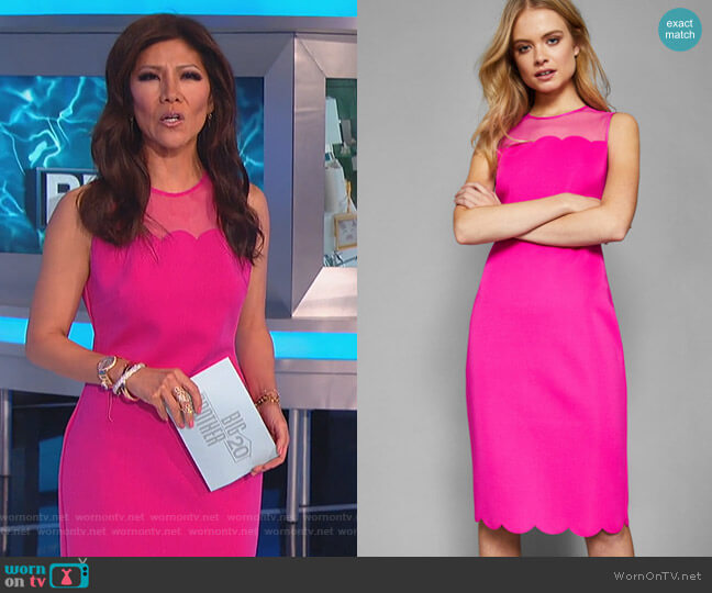 Clowva Dress by Ted Baker worn by Julie Chen  on Big Brother