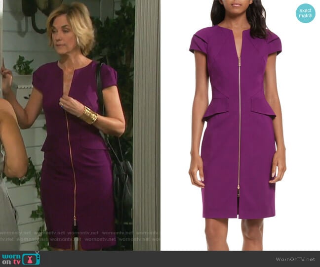 Fidelle Dress by Ted Baker London worn by Eve Donovan (Kassie DePaiva) on Days of our Lives