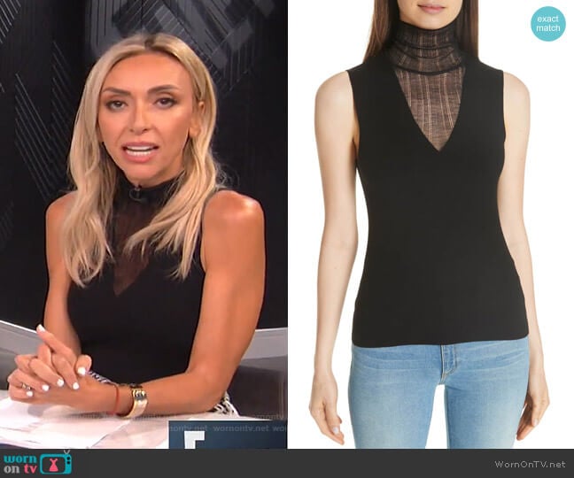 Faux Double Layer Shell by Theory worn by Giuliana Rancic on E! News