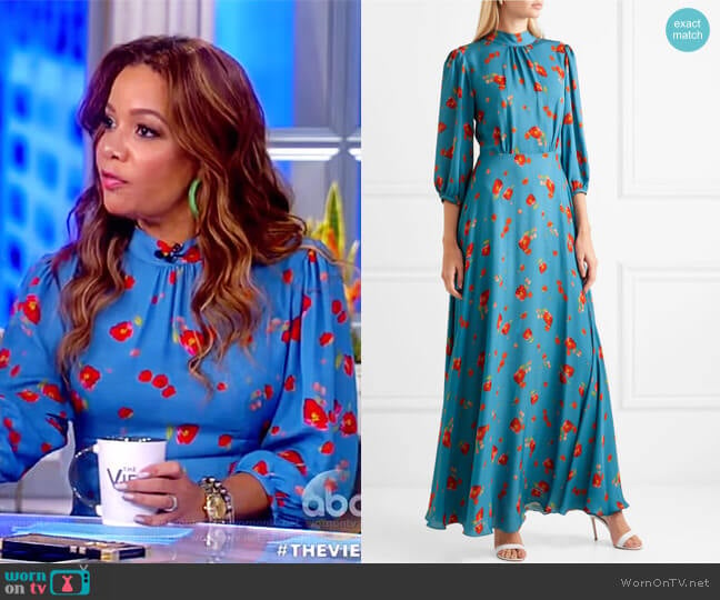 WornOnTV: Sunny’s blue floral print maxi dress on The View | Sunny ...