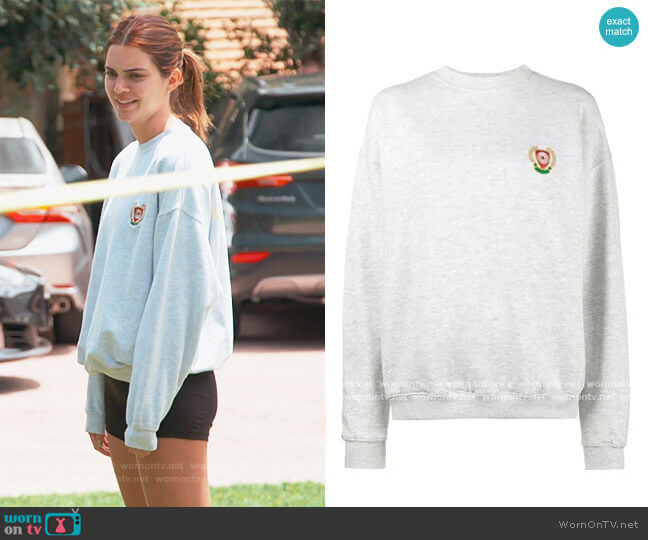Calabasas Crest Hoodie by Yeezy worn by Kendall Jenner on Keeping Up with the Kardashians
