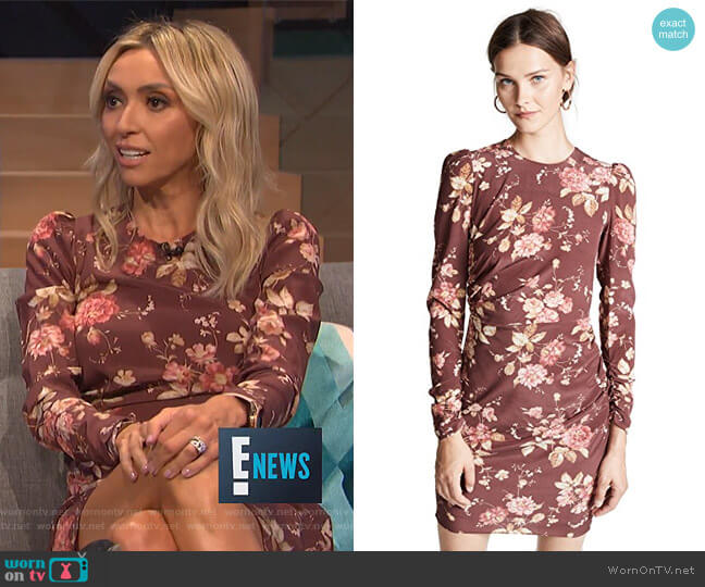 Unbridled Draped Mini Dress by Zimmermann worn by Giuliana Rancic on E! News