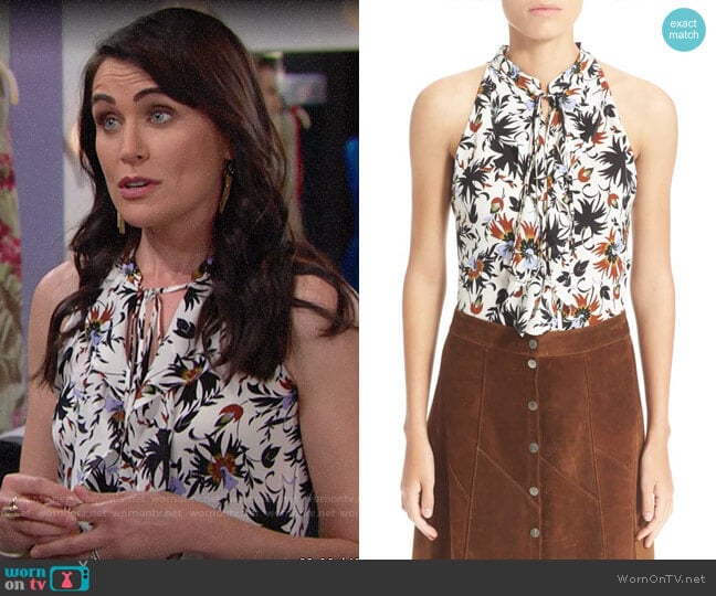 ALC Steele Top worn by Quinn Fuller (Rena Sofer) on The Bold and the Beautiful