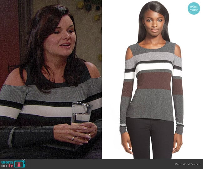 Bailey 44 Astor Top worn by Katie Logan (Heather Tom) on The Bold and the Beautiful