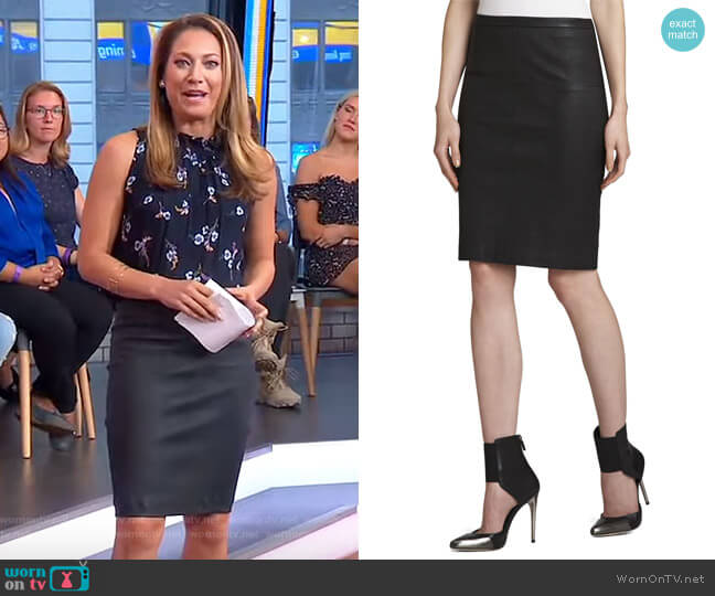 Leah Skirt by Bcbgmaxazria worn by Ginger Zee on Good Morning America