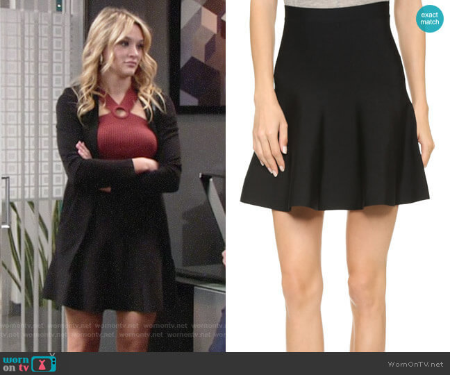 Bcbgmaxazria Ingrid Skirt worn by Summer Newman (Hunter King) on The Young & the Restless