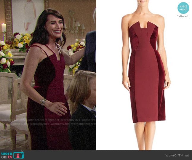 Black Halo Lena Dress worn by Quinn Fuller (Rena Sofer) on The Bold and the Beautiful