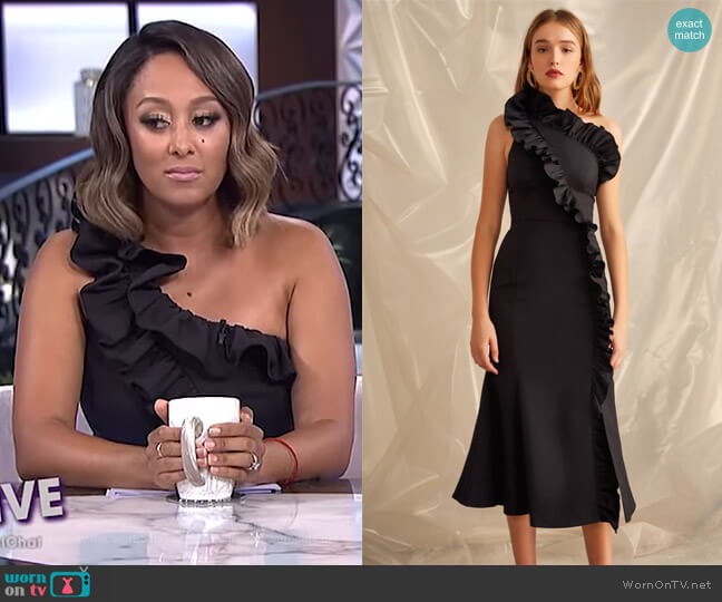 You or Me Midi Dress by C/Meo Collective worn by Tamera Mowry  on The Real