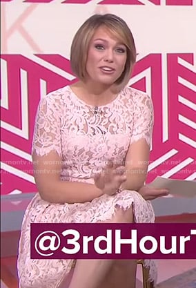 Dylan’s pink lace dress on Today