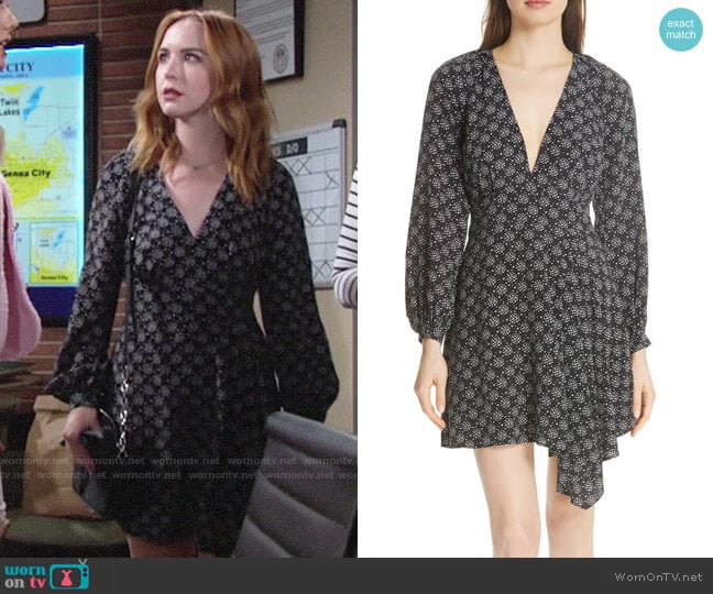 Equipment Alexandria Dress worn by Mariah Copeland (Camryn Grimes) on The Young and the Restless