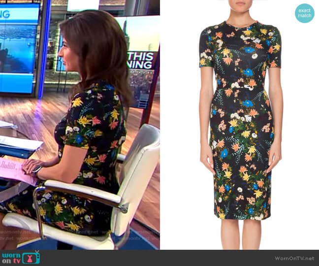 Essie Mariko Meadow Dress by Erdem worn by Bianna Golodryga on CBS Mornings