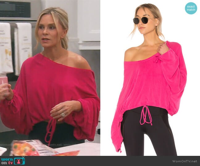 WornOnTV: Tamra’s pink one off shoulder hoodie on The Real Housewives ...