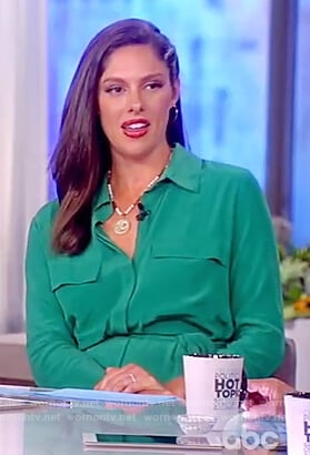 Abby's green shirtdress on The View