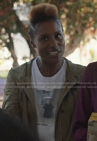 Issa's Carrie Mae Weems t-shirt on Insecure
