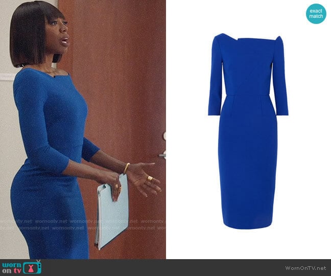 Roland Mouret Witham Dress worn by Molly Carter (Yvonne Orji) on Insecure