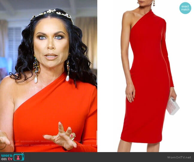 Ambre Dress by Solace London worn by LeeAnne Locken on The Real Housewives of Dallas