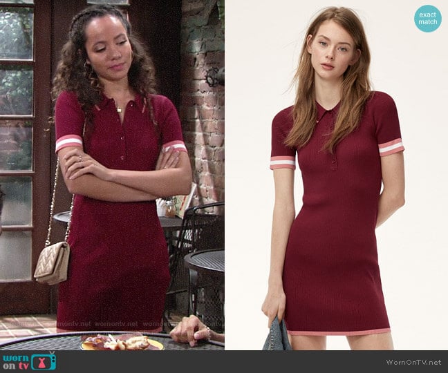 Aritzia Sunday Best Kylie Dress worn by Mattie Ashby (Lexie Stevenson) on The Young and the Restless