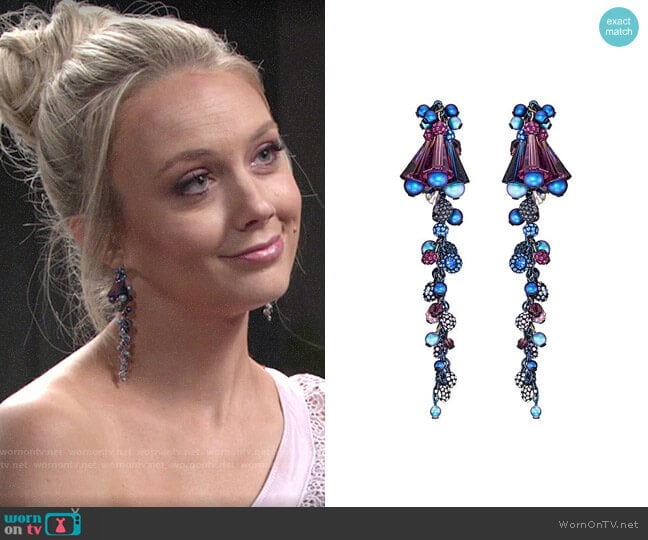 Swarovski Model Pierced Earrings worn by Abby Newman (Melissa Ordway) on The Young and the Restless