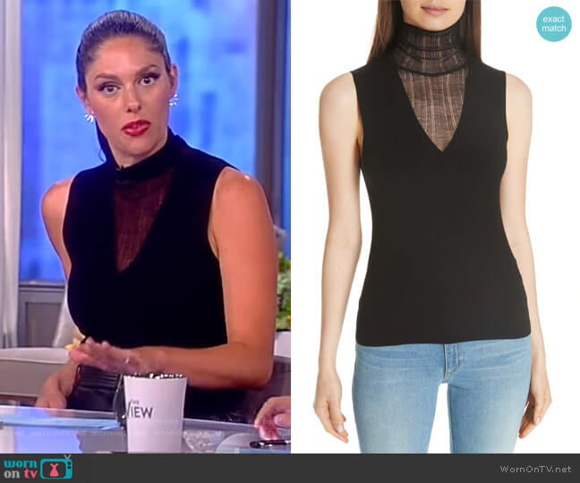 Faux Double Layer Shell by Theory worn by Abby Huntsman on The View