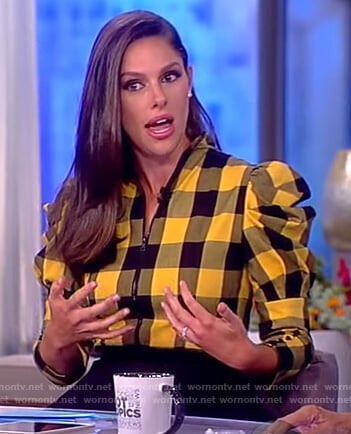 Abby's yellow checked top on The View