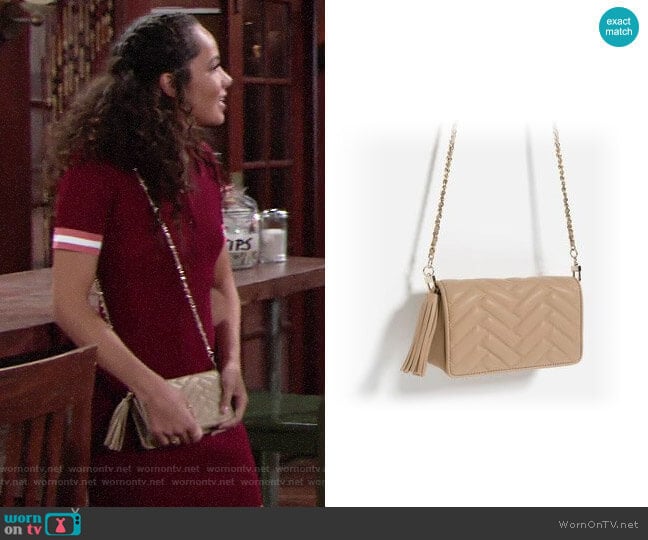 Zara Mini Cross-Body Bag worn by Mattie Ashby (Lexie Stevenson) on The Young and the Restless